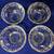 Glass Bowls with Flower Pattern 2 thumbnail