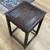 Vintage Small Square Carved Wood Side Table 3 thumbnail