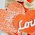 🧡 DAZZLING ORANGE DOUBLE HEART LOVE FRONT DOOR DECOR $40 3 thumbnail
