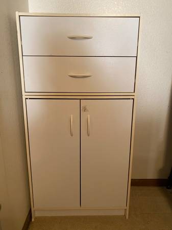 Storage Cabinet White 1