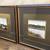 Matching pair - Large Wall Art Watercolor Silk Screen River Nature/ 3 thumbnail