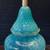 Mid-Century Hollywood Regency Italian Blue Swirl Murano Table Lamp, c. 8 thumbnail