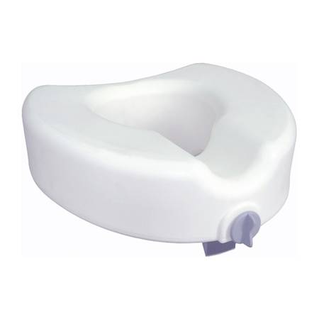 Premium Plastic Raised, Regular/Elongated Toilet Seat, with Lock Item 1