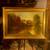 1901 Antique Painting On Canvas signed Wright Landscape Castle River 1 thumbnail