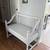 Refinished Entryway Storage Bench – Light Gray 3 thumbnail