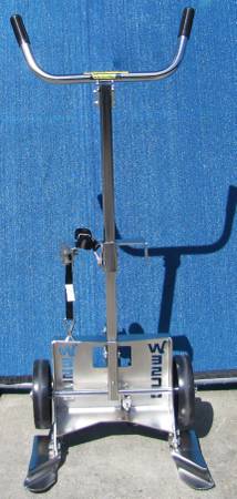 Wesco KD Knock Down 1000 lbs. Stainless Steel Drum Truck for Poly Drum 1