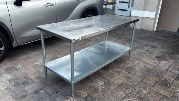 AERO MANUFACTURING Stainless Steel WORK TABLE - 72” x 30” - Restaurant Equip 1