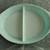 Pyrex Turquoise Snowflake Oval Divided Bowl w/lid 1.5 qt. Made in USA 4 thumbnail