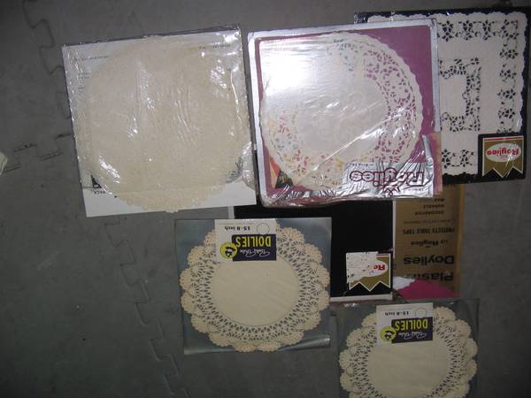7 Packs of Doilies  All for $3 1