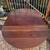 Antique Victorian 48" round dining table with leaves 7 thumbnail