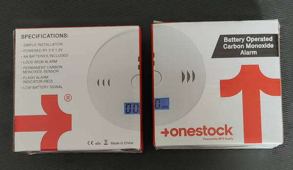 One Stock Carbon Monoxide Detector New Original Box 1