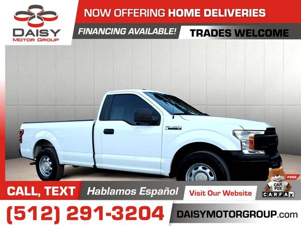 2018 Ford F150 F 150 F-150 XL Reg Cab caja de 8 pies por solo $232/mes - $12.999 (DAISY MOTOR GROUP)63439319377537122