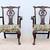 Traditional Chippendale Style Walnut Armchairs by Smith & Watson, Pair 1 thumbnail