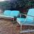 1950's Mid Century Vintage Reclining glider sofa, and rocking chair  s 8 thumbnail