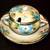 Oriental Tea Cups & Saucer / Hand Painted 17 thumbnail