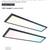 AIKVSXER 1x4 LED Flat Panel Light Surface Mount Ceiling Light Black, 5 9 thumbnail