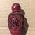 Vintage Chinese Carved Resin Snuff Bottle 2 thumbnail