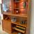 Vintage Danish Modern teak credenza w/sliding door hutch 2 thumbnail
