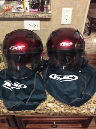 HJC helmets with sena S10 Bluetooth - $350 (Hampton)63436960733699122