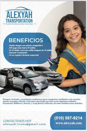 Hiring drivers in the Paramouont,Bellflower, Long Beach area 1