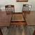 Dining table with foldable leaf and five chairs 2 thumbnail