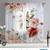 NEW Floral Sheer Curtains for Living Room 84" 2 Panels Set Elegant Red 1 thumbnail