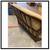 Mid 20th Century French Walnut + Suede Loveseat 2 thumbnail