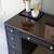 Lacquered Sligh Co. Vintage Pedestal Desk with Black Lacquer Base & Da 9 thumbnail