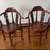 Vintage Mahogany Pedestal Drum Table & Ornate Corner Chairs 6 thumbnail