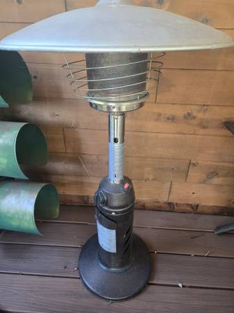 Barley used tabletop propane gas heater 1