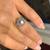 Natural Diamond in18K White Gold Engagement or Cocktail Ring (Size 7) 17 thumbnail