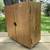 Cabinet Small Oak Storage CD DVD Cabinet Box on Metal Feet 4 thumbnail