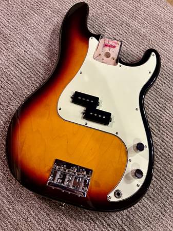 Fender Precision Bass - Loaded body with Gotoh bridge - Sunburst 1