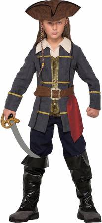Captain pirate costume - size small. ages 4-6 1