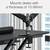 BlitzWolf BW-MS4 Dual Monitor Stand Dual Pneumatic Arms 32" Stand NEW 9 thumbnail