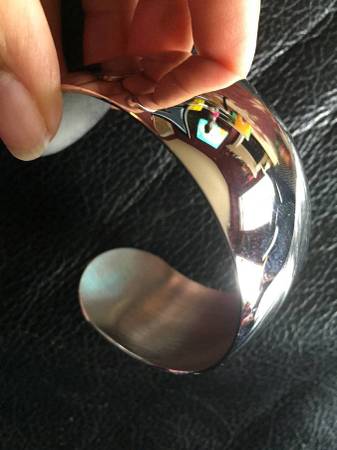 Authentic Sterling Silver BIRKS Wide Cuff 1