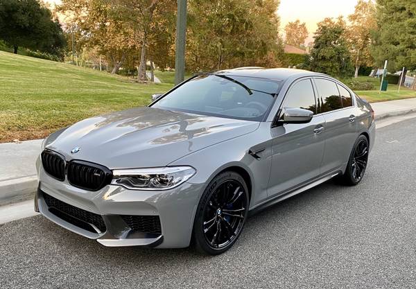 BMW M5 M8 Black 706M 20" Wheels Rims Michelin Tires OEM 1
