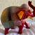 VTG Hand Painted Colorful Wood Carved Elephant Figurine Statue 10 L x 7 H India 1 thumbnail