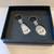 KEYCHAIN SET His & Hers w/ LARGE CUBIC ZIRCONIUM 2 thumbnail