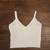 Brand New White Sweater Spaghetti Strap Crop Top Size Small 1 thumbnail