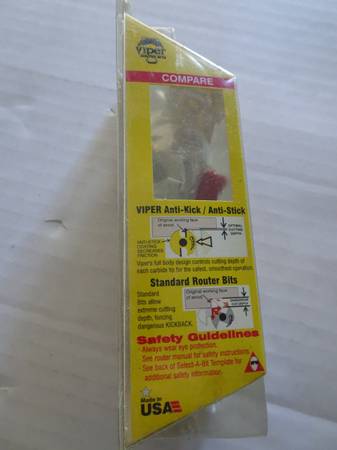 Router Bit - Oldham Viper - Juego de incrustaciones # 180-4-INL - $20 (Ashippun)63470462241795123