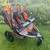LIKE NEW, ORANGE/BLACK BOB DUALLIE, JOGGING STROLLER 5 thumbnail