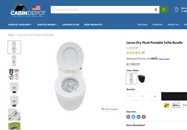 LAVEO DRY FLUSH TOILET 1
