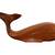 Hand Carved Wooden Whale 1 thumbnail