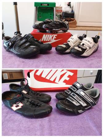 5 Pair of Higher End Lightly Used Cycling Shoes in Excellent Condition 1