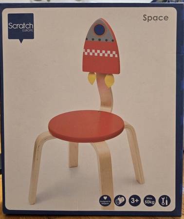 Scratch Deco: Chair Space Rocket Chair-new in box 1