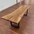 Handcrafted Reclaimed Sycamore Wood Live Edge Large Table with Black R 9 thumbnail