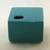 Turquoise Blue Chive Cube Vase Planter 2 thumbnail