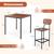 COSTWAY Dining Table Set for 4, 5-Piece Square Kitchen Nook Dinette Set with 4 B 2 thumbnail