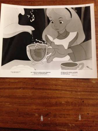 alice in wonderland animation 8"x10"photo reissue 1